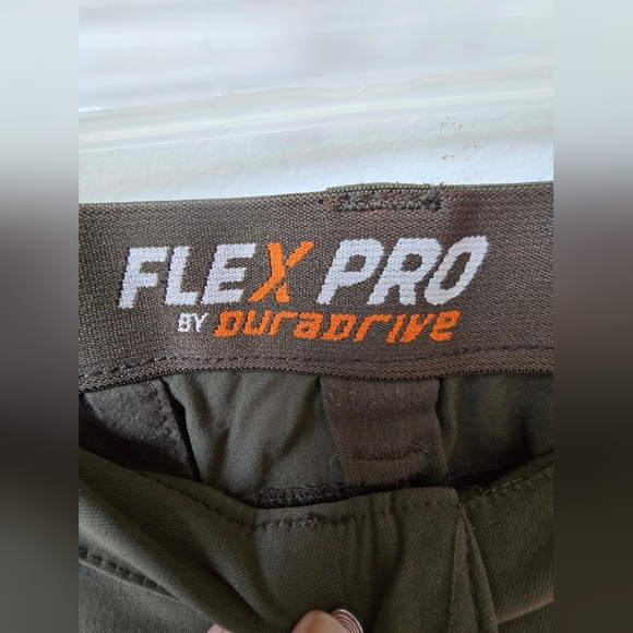 DuraDrive FlexPro Cargo Work Pants Olive Green Elevate Construction 44x32 - Picture 12 of 15